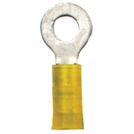 ANCOR Ancor 230224 Nylon Ring Terminal - 12-10, 1/4", Yellow, Pack of 4 230224